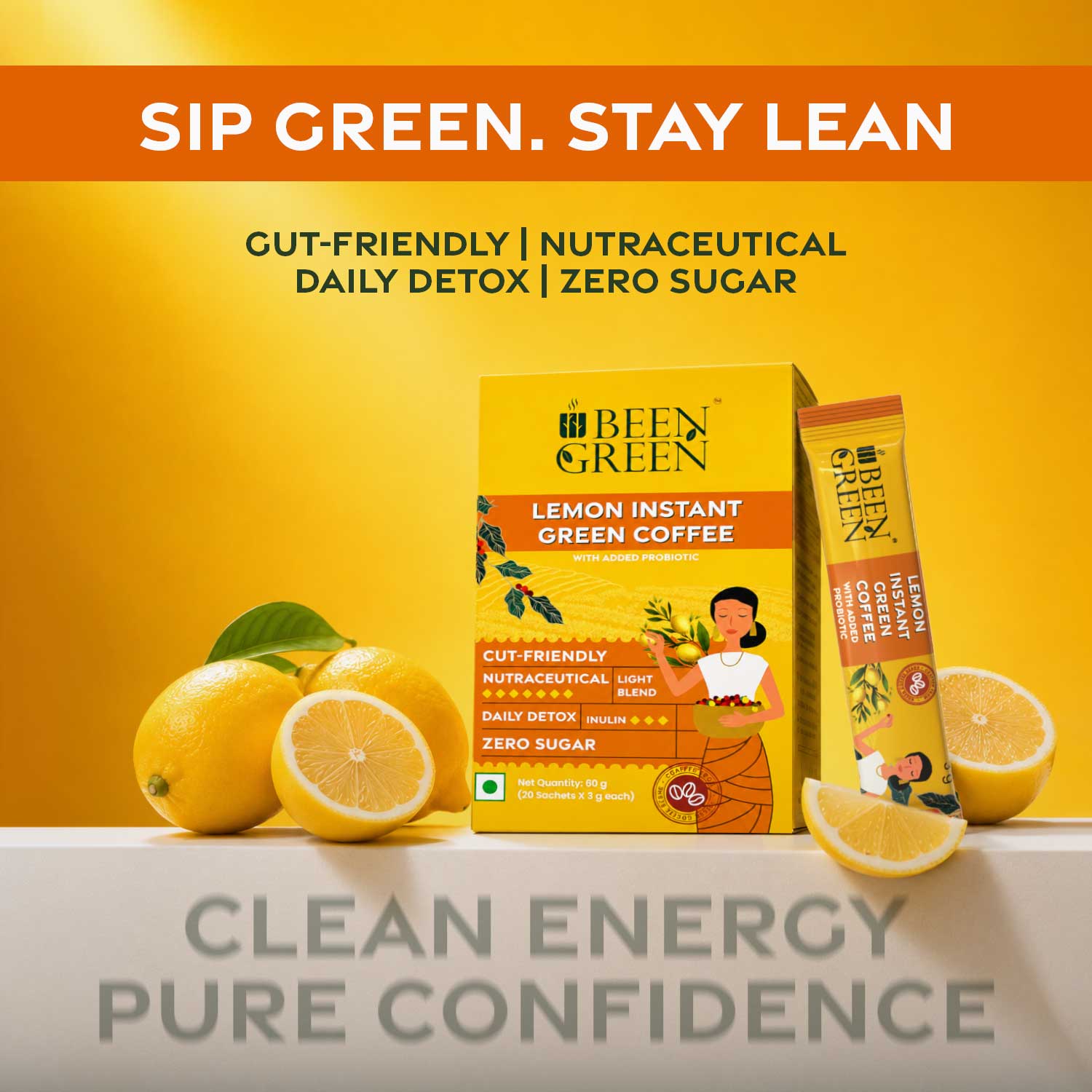 Lemon Instant Green Coffee