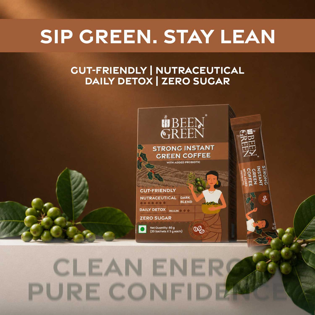 Strong Instant Green Coffee