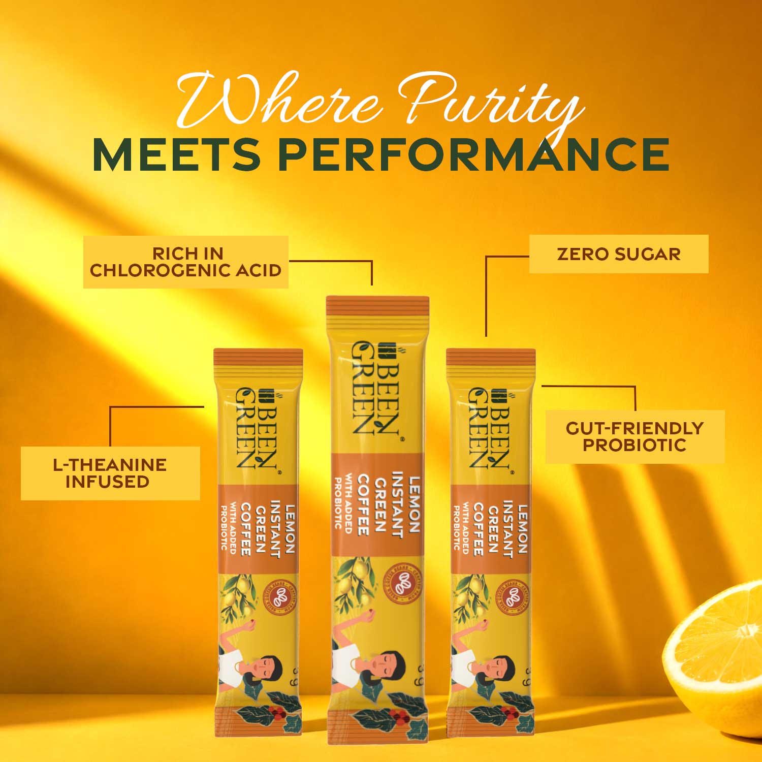 Lemon Instant Green Coffee