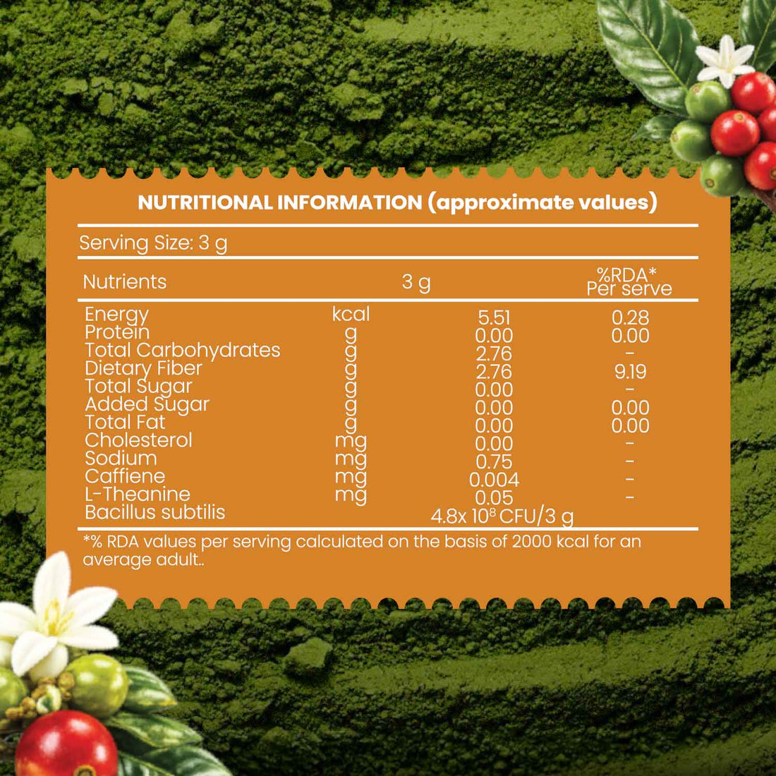 Strong Instant Green Coffee
