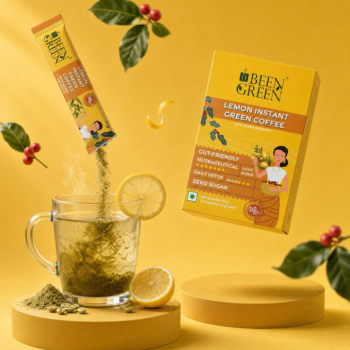 Lemon Instant Green Coffee